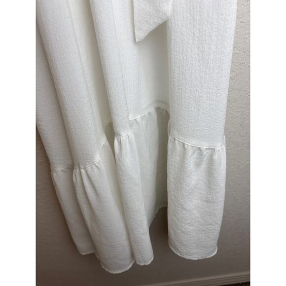 Simply Vera Vera Wang White Tiered Midi Dress | Size Small - Picture 8 of 9